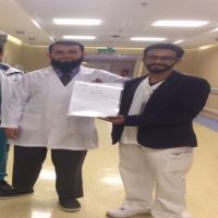 #ابن الجوف  يتلقى شهادة شكر وتقدير وترقية عبدالله بن نمر الخالدي