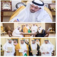#توقيع #شراكة أ. منصور بن عبدالله الحميد مع موسسة #الامير فيصل بن مشعل المجتمعية . بحضور #سمو #أمير منطقة القصيم