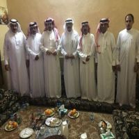 أبناء #الضويحي في زيارة حابس عواد #الخالدي
