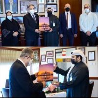 #رئيس الجامعة الأستاذ الدكتور #غسان عواد #يستقبل الخريج حسن الخالدي