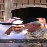 استقبال شيخ عشائر بني خالد الشيخ موفق بن محمد سعود القاضي لرئيس هيئة الاركان المشتركة للجيش العربي
